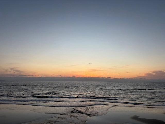 吹上浜の夕景